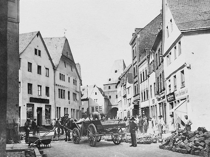 Pflasterung 1932 Brückenstraße