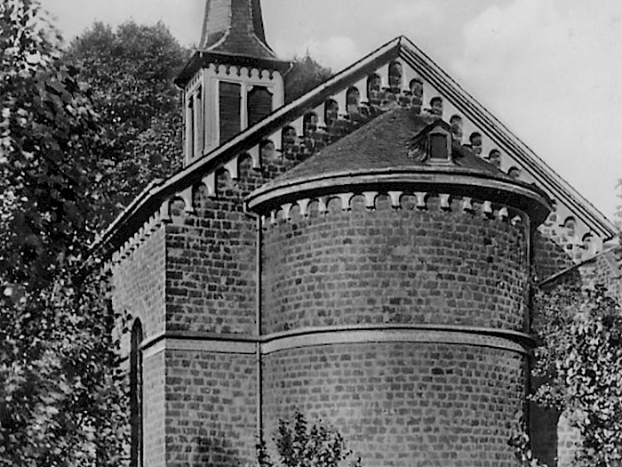 Evangelische Kirche in der Bäckerstraße, zerstört 1945